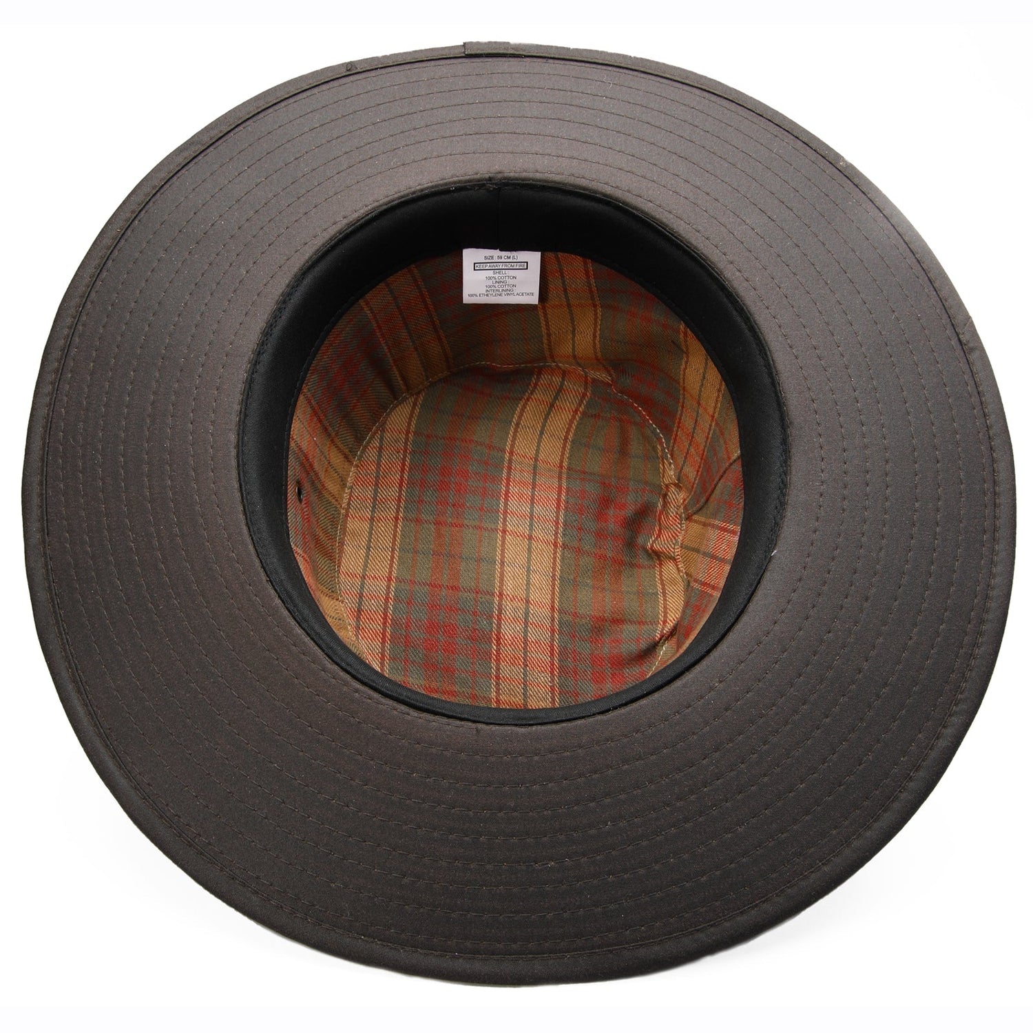 British Made Wax Cotton Fedora Outback Bush Hat Waterproof Sun Rain Wide Brim - Just £19.99! Shop now at Warwickshire Clothing.