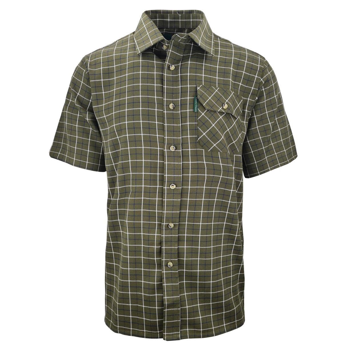 Country Classics Mens Short Sleeve Check Shirt - Woburn Green - Just £16.99! Shop now at Warwickshire Clothing.