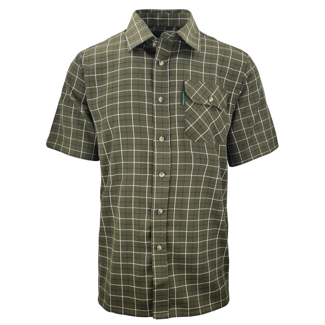 Country Classics Mens Short Sleeve Check Shirt - Woburn Green - Just £16.99! Shop now at Warwickshire Clothing.