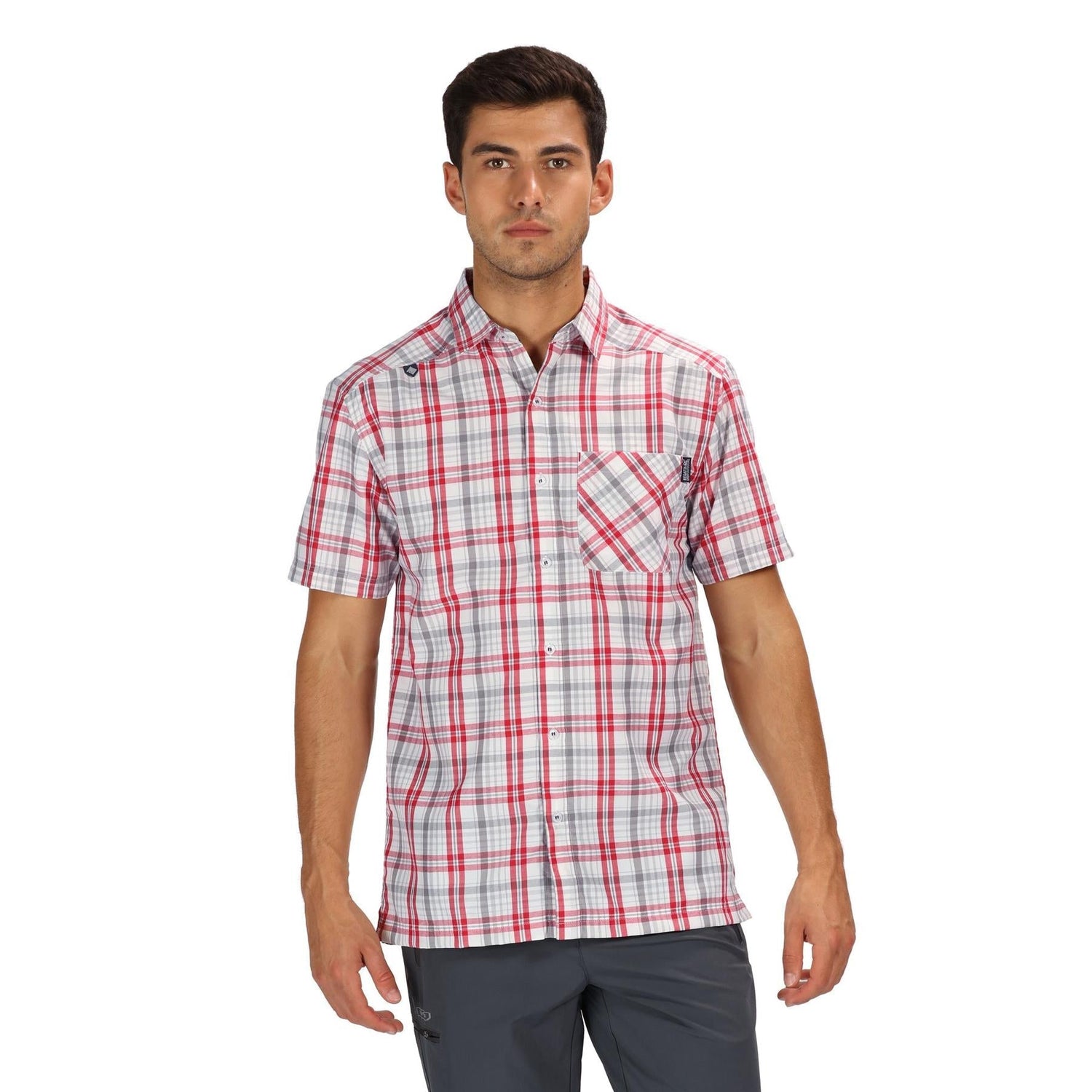 Regatta Mens Mindano V Check Short Sleeve Shirt - Just £14.99! Shop now at Warwickshire Clothing.