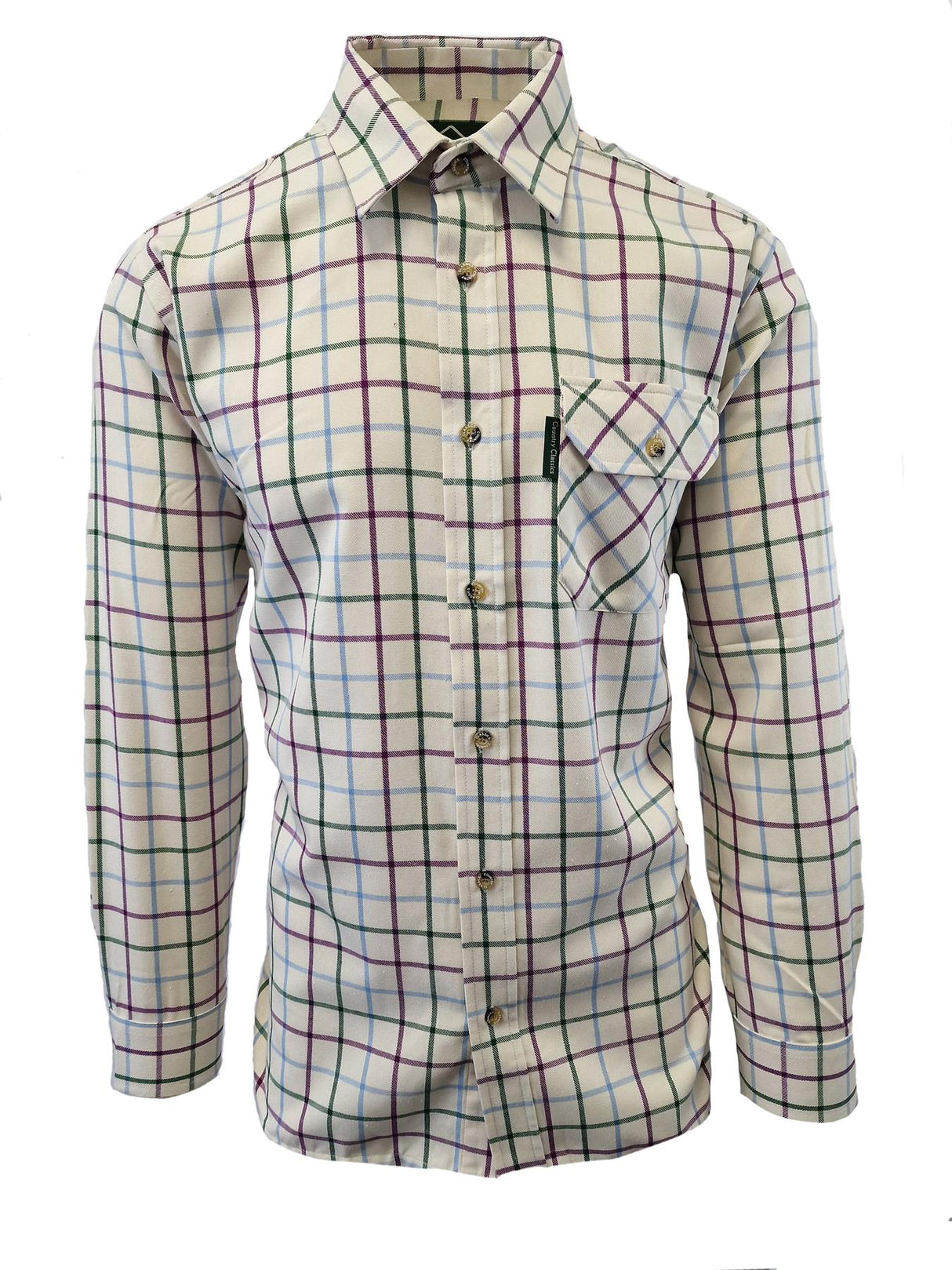 Country Classics Mens Long Sleeve Check Shirt - Doncaster - Just £18.99! Shop now at Warwickshire Clothing.