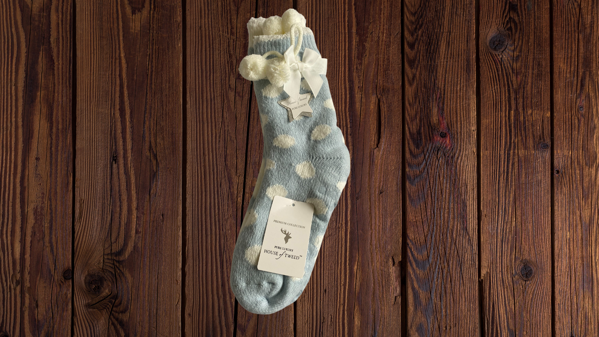 House of Tweed Ladies Fluffy Cosy Socks - 2 Pack One Size - Just £12.99! Shop now at Warwickshire Clothing.