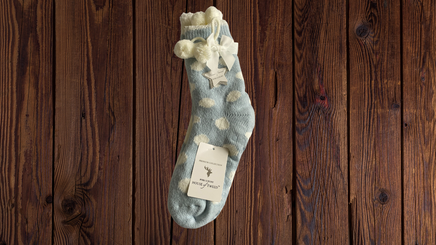 House of Tweed Ladies Fluffy Cosy Socks - 2 Pack One Size - Just £12.99! Shop now at Warwickshire Clothing.