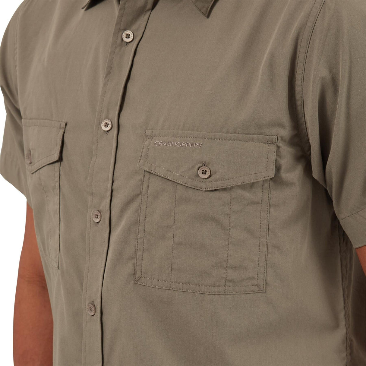 Craghoppers Mens Kiwi Short Sleeved Shirt Nosi Defense - Just £24.99! Shop now at Warwickshire Clothing.