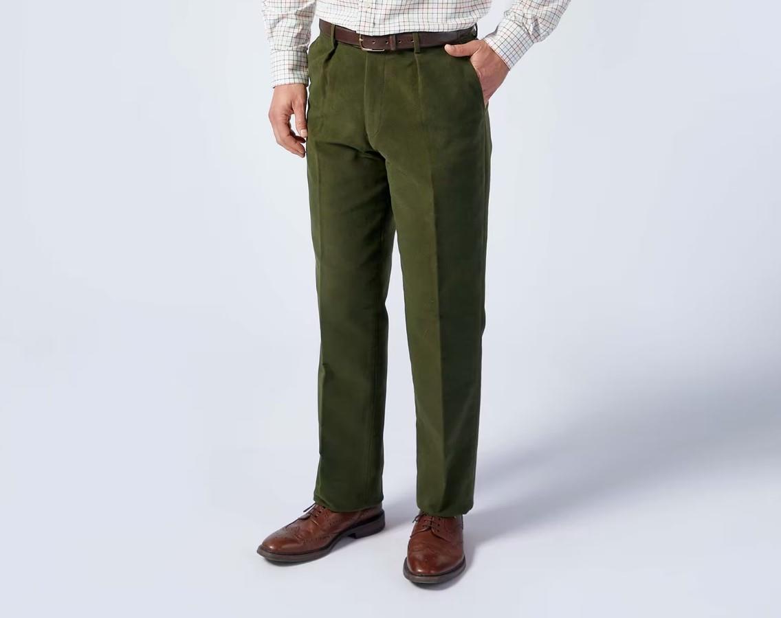 Hazy Blue Mens Moleskin Heavy Weight Stretch Trousers - Just £39.99! Shop now at Warwickshire Clothing.