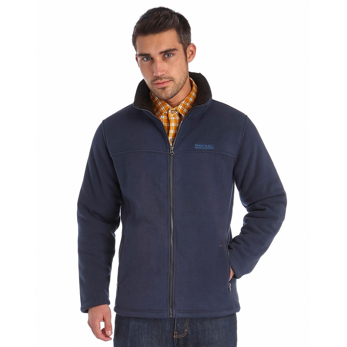 Regatta Mens Fleece Grove Full Zip Heavyweight Fur Lined Fleece Jacket 2 Pockets - Just £32.99! Shop now at Warwickshire Clothing.