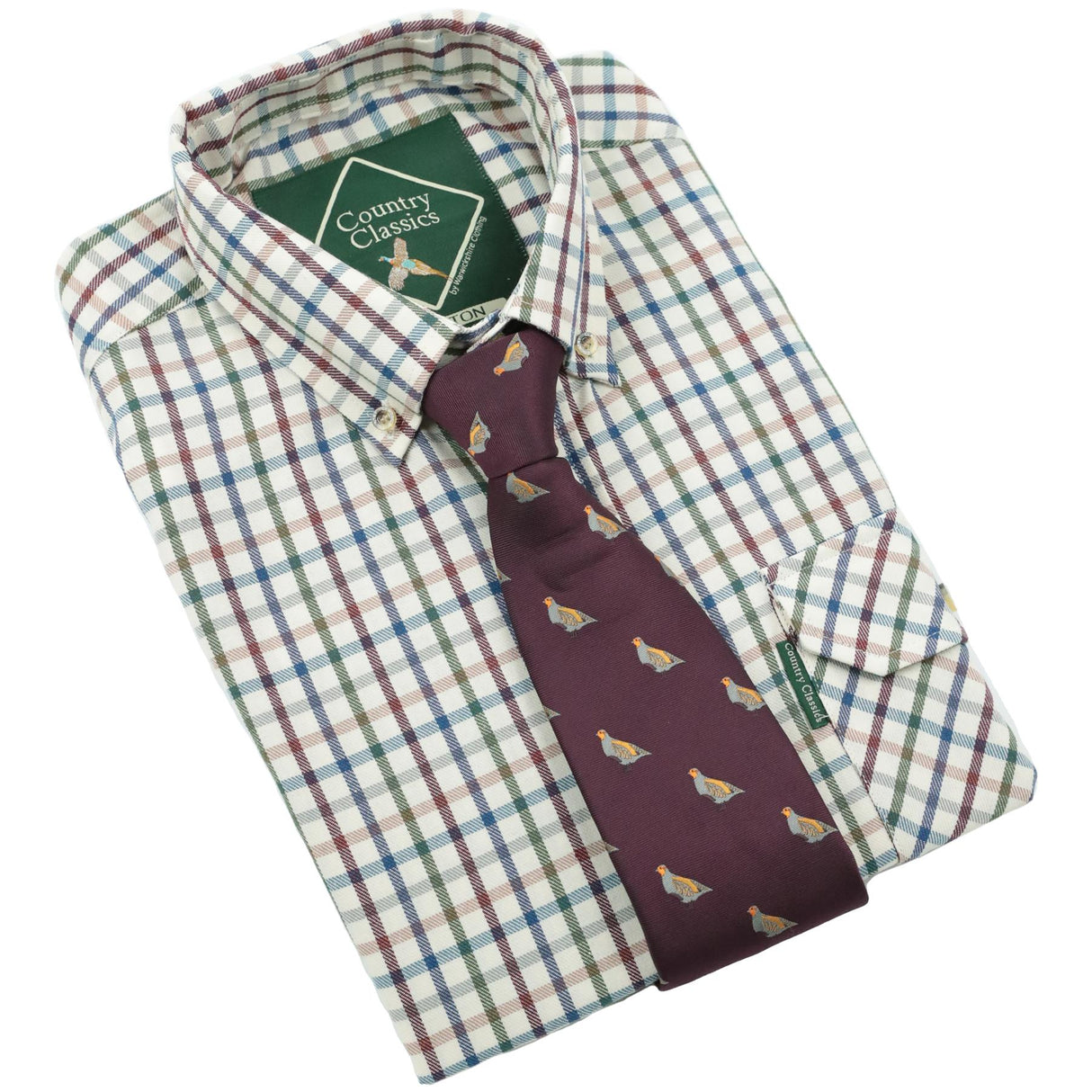 Country Classics Mens Long Sleeve Buttoned Down Collar Shirt - Taunton Blue - Just £18.99! Shop now at Warwickshire Clothing.