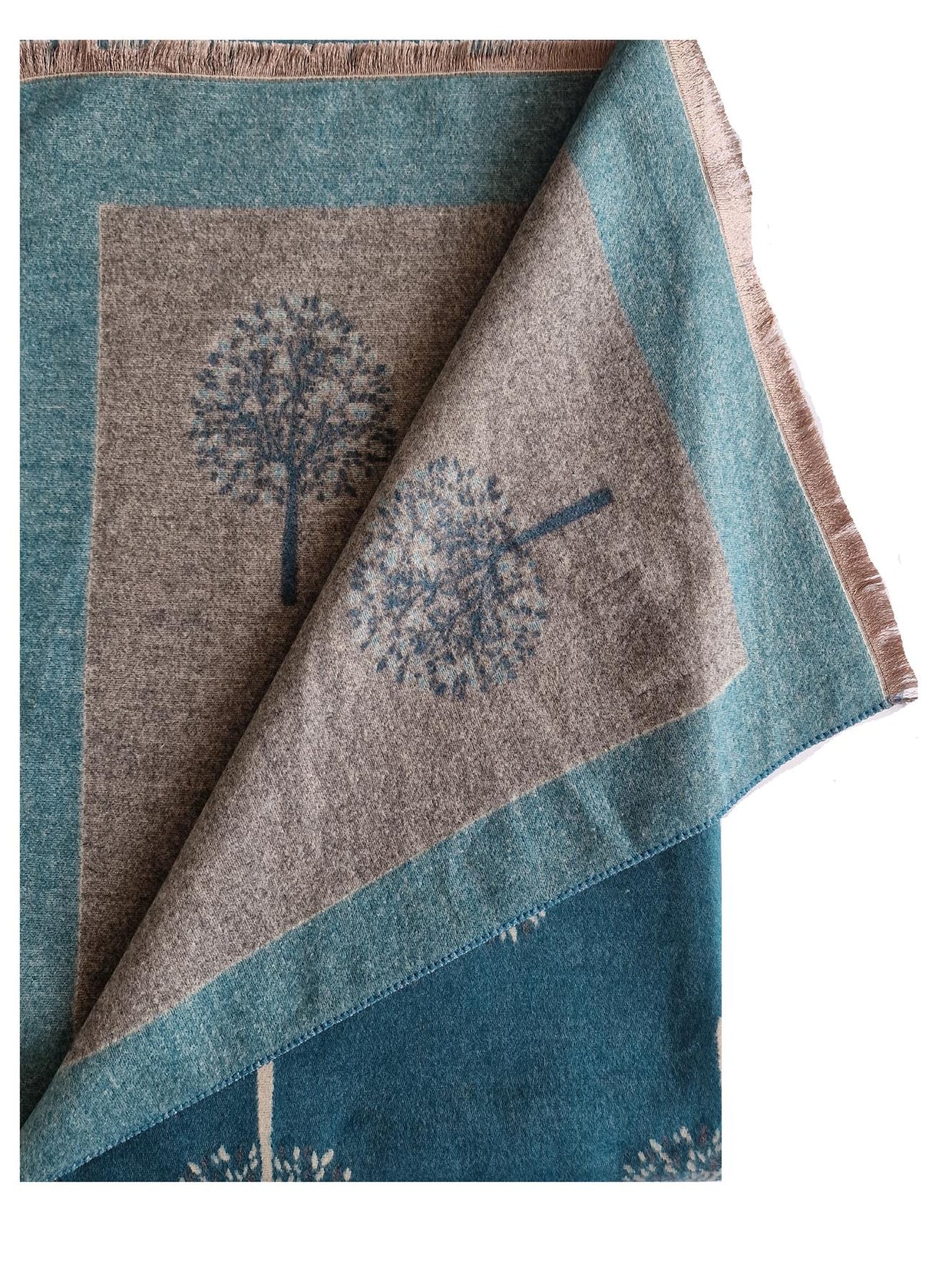 Hazy Blue Tree Of Life Scarfs - Just £13.99! Shop now at Warwickshire Clothing.