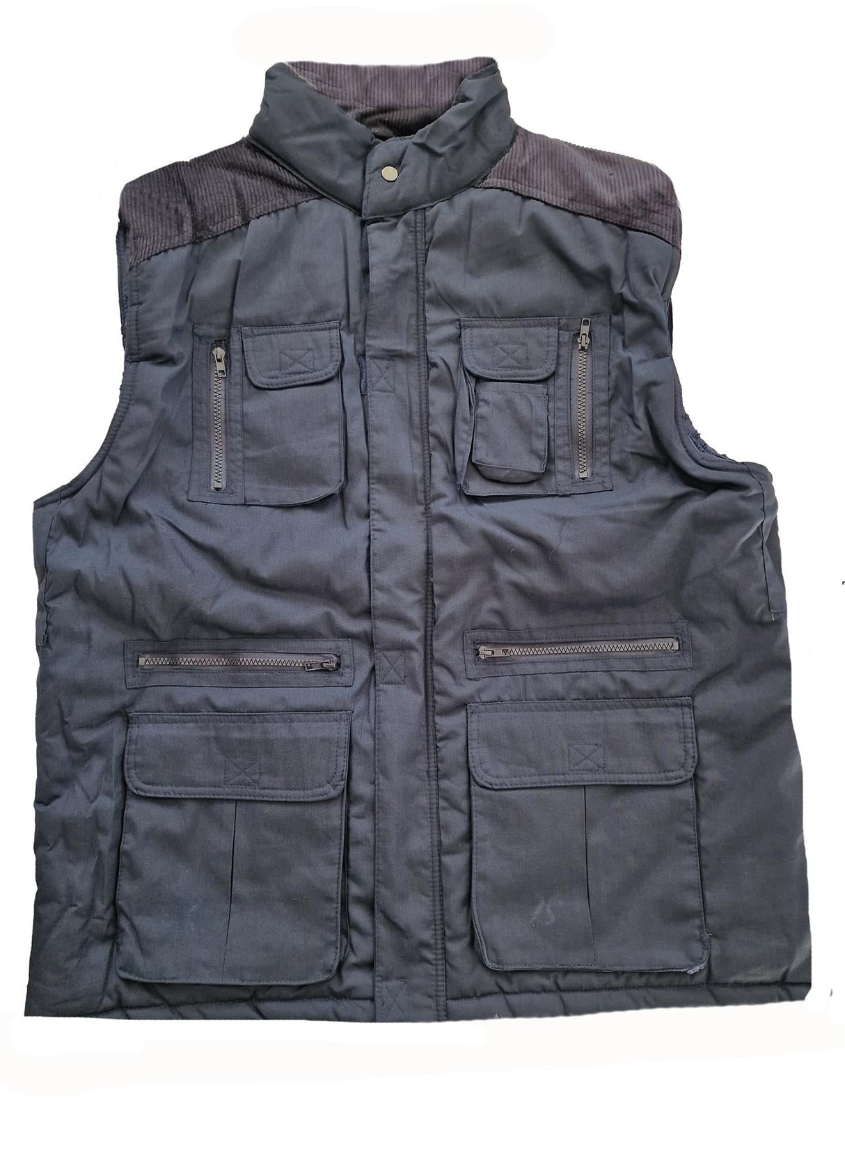 Hazy Blue Mens multi pocket Body Warmer Stalker heavy duty padded gilet - Just £24.99! Shop now at Warwickshire Clothing.