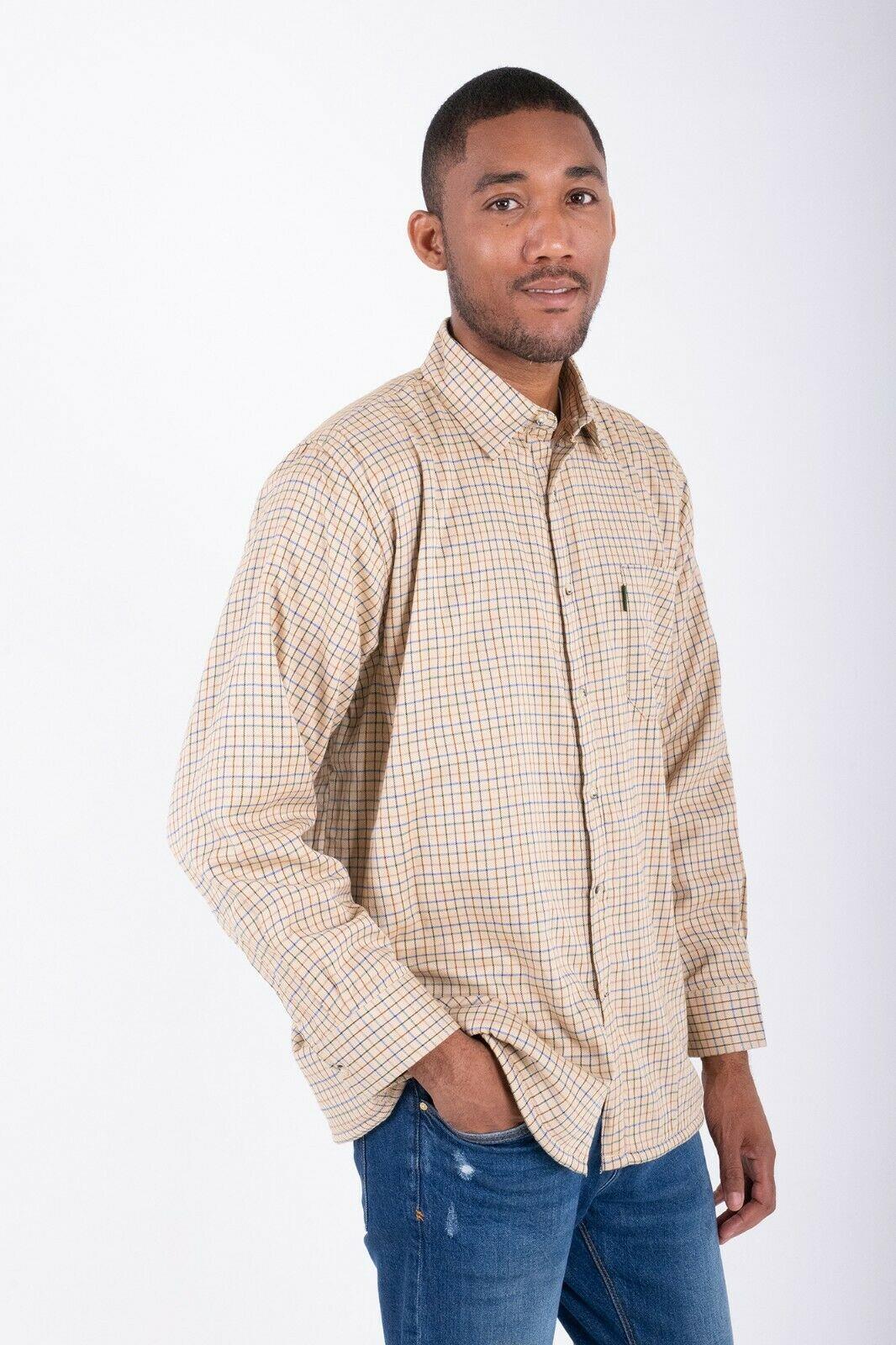 Hazy Blue Mens Long Sleeve Country Check Shirt - Fleece Lined - Just $24.99! Shop now at Warwickshire Clothing. Free Dellivery.