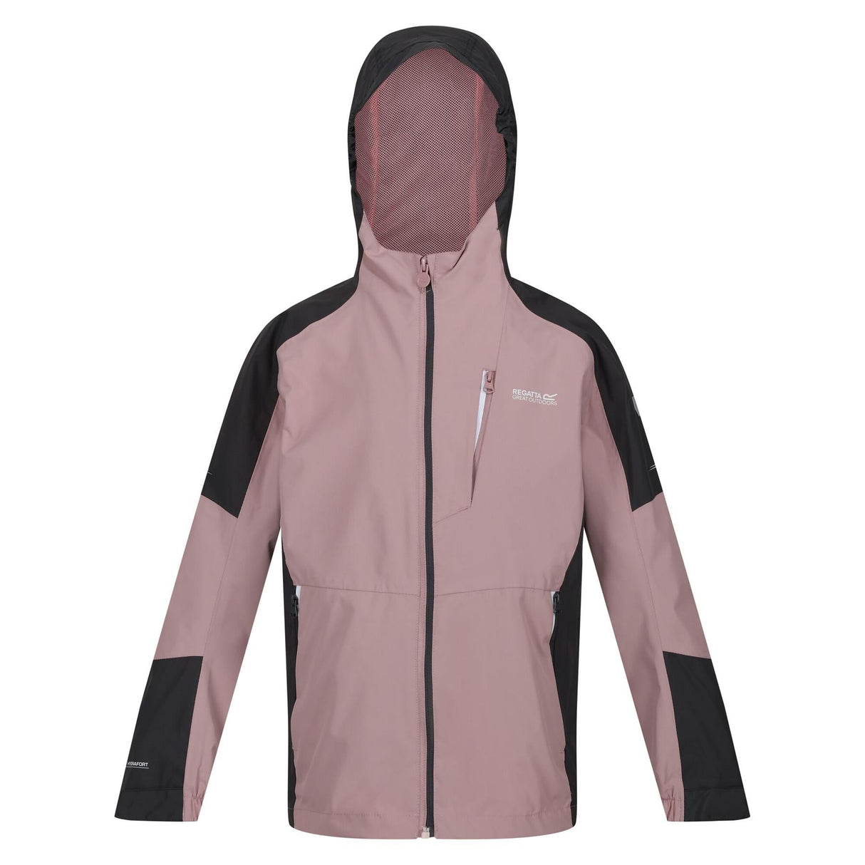 Regatta Kids Calderdale II Waterproof Hooded Zip Pocket Jacket - Just £24.99! Shop now at Warwickshire Clothing.