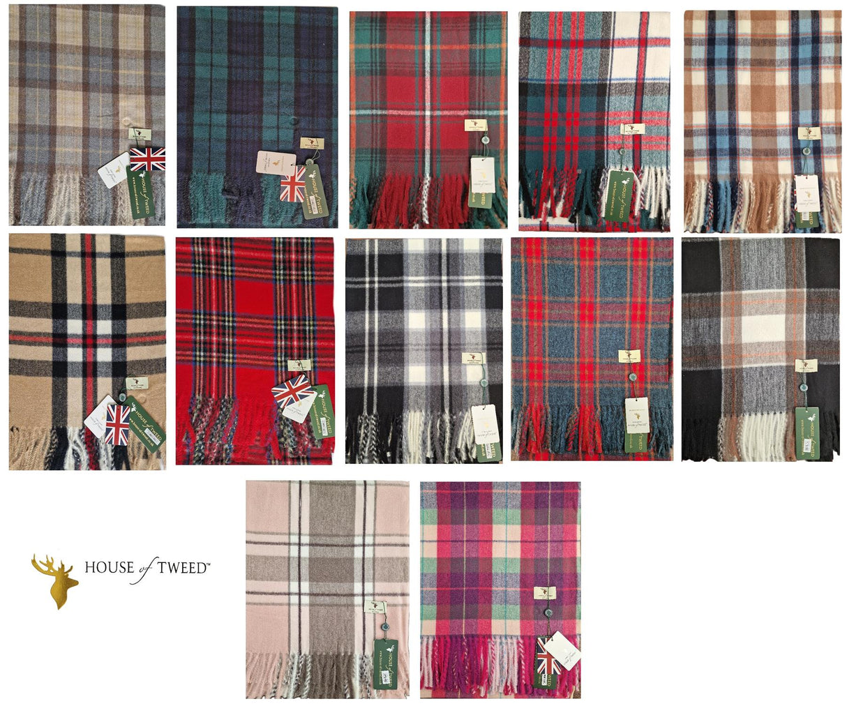 House Of Tweed Womens Soft Tartan Scarf - Just £14.99! Shop now at Warwickshire Clothing.
