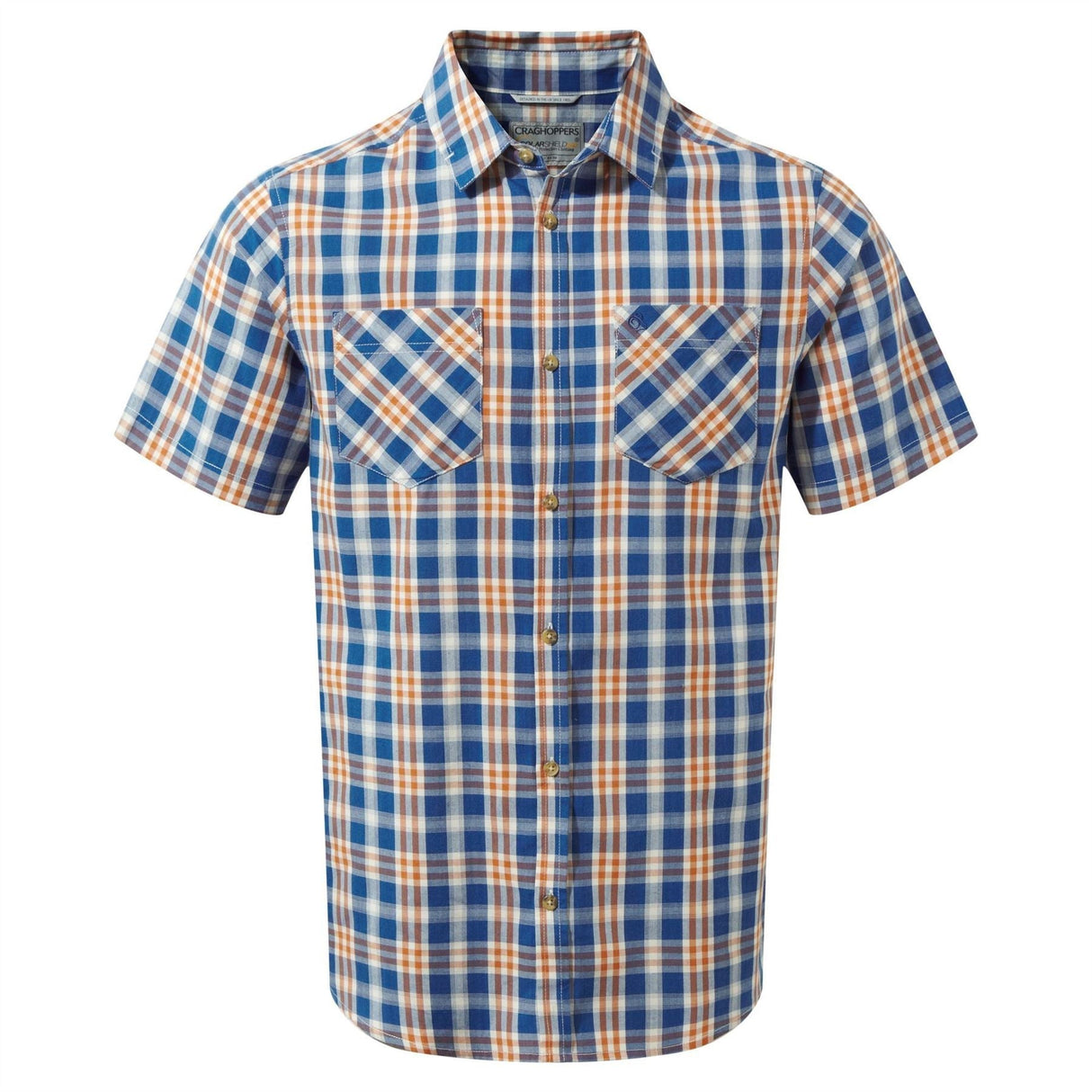Craghoppers Mens Jamieson Short Sleeve Check Shirt UPF Protection - Just £19.99! Shop now at Warwickshire Clothing.