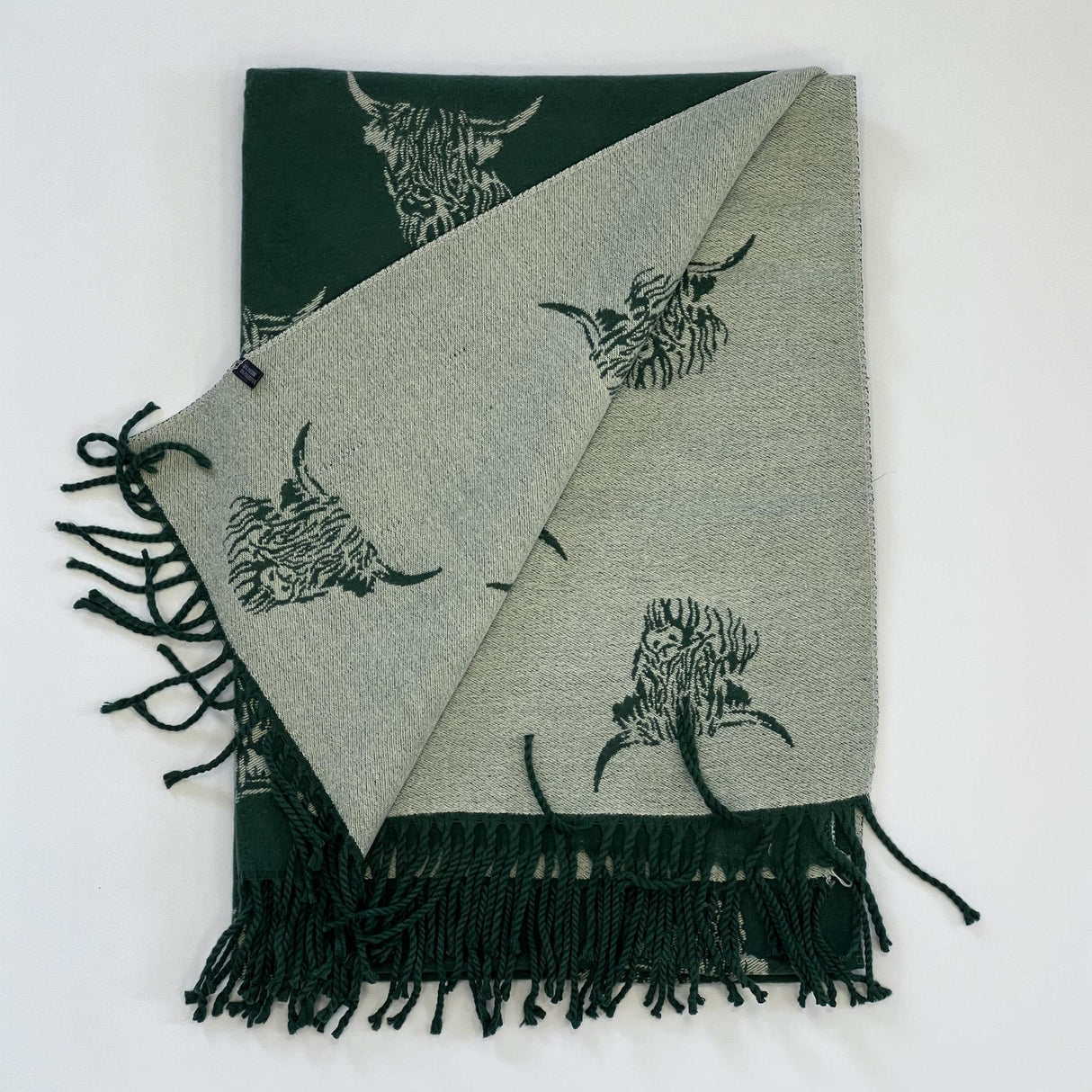 House of Tweed Highland Cattle Scarf - Just £14.99! Shop now at Warwickshire Clothing.