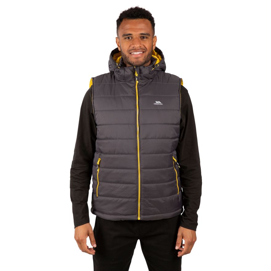 Trespass Mens Franklyn Padded Warm Hooded Insulated Bodywarmer - Just £24.99! Shop now at Warwickshire Clothing.