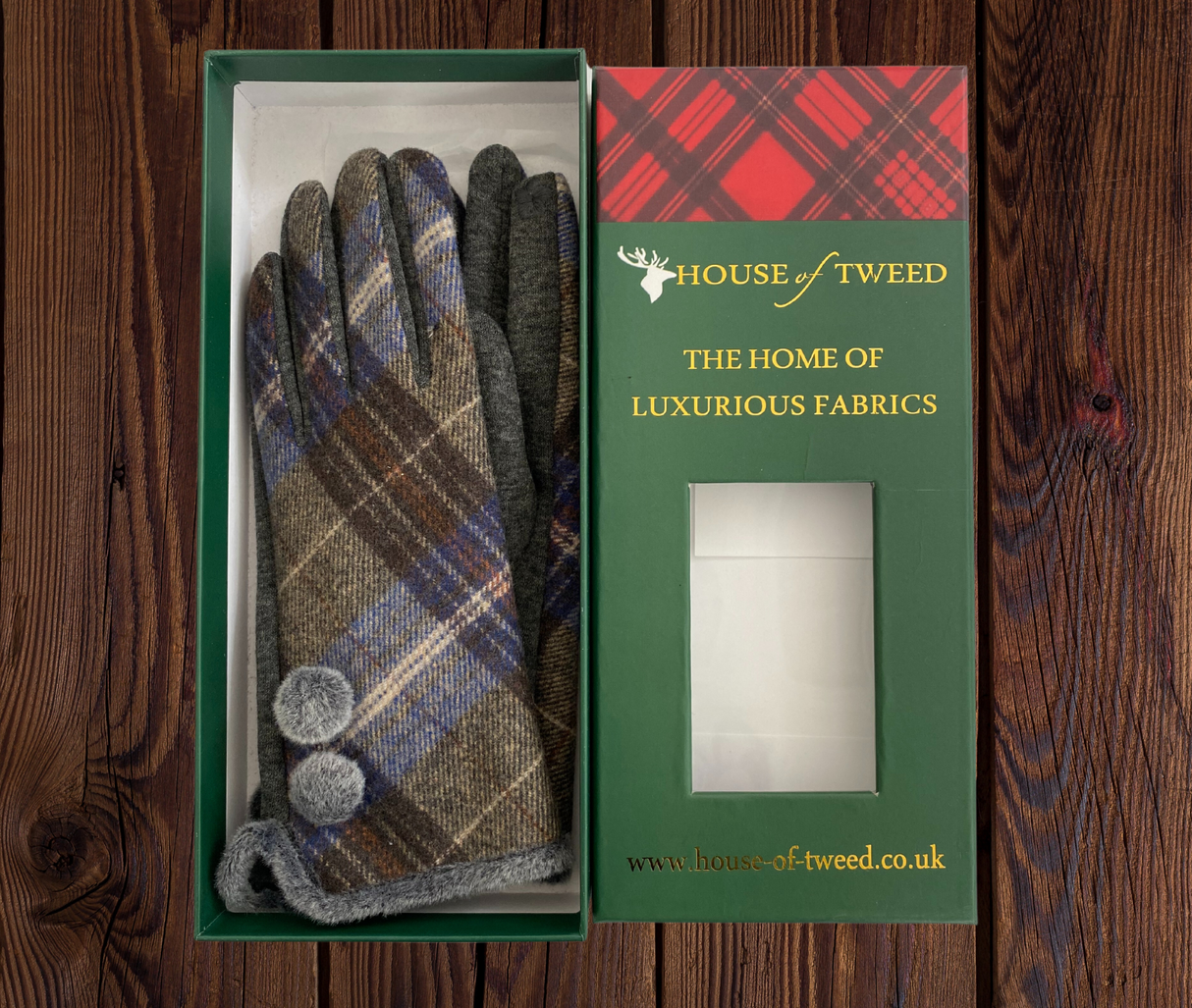 House Of Tweed Ladies Tartan Check Soft Gloves One Size - Just $20! Shop now at Warwickshire Clothing. Free Dellivery.