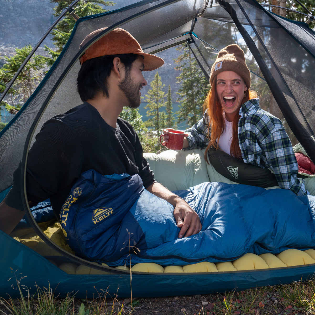 Kelty Cosmic Down 20°F (-7°C) 550-Fill Sleeping Bag - Short - Dark Blue/Pageant Blue