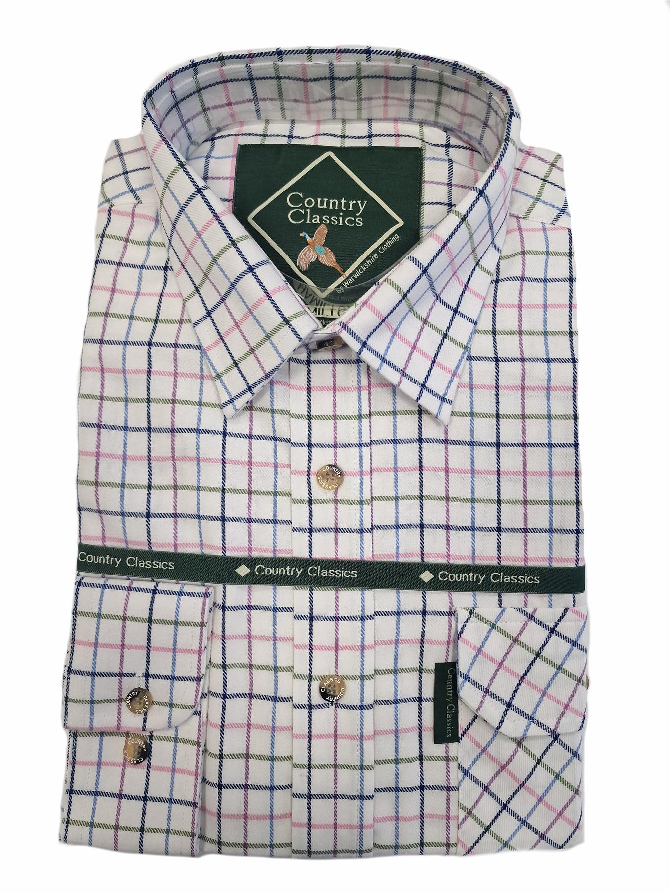 Country Classics Mens Long Sleeve Check Shirt - Hamilton - Just £18.99! Shop now at Warwickshire Clothing.