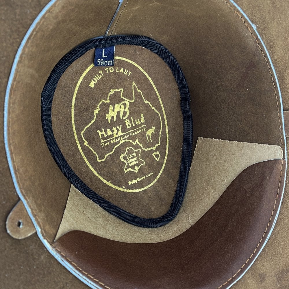 Australian Style Adelaide Waterproof Leather Hat Brown - Just £19.99! Shop now at Warwickshire Clothing.