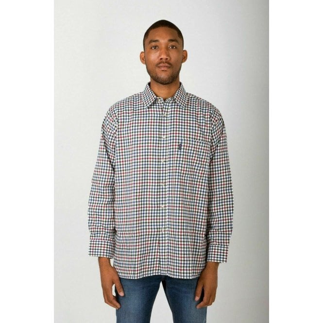 Hazy Blue Mens Casual Country Check Long Sleeve Shirts - Just $16.99! Shop now at Warwickshire Clothing. Free Dellivery.