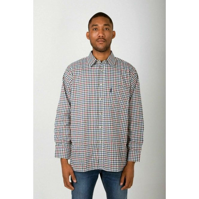 Hazy Blue Mens Casual Country Check Long Sleeve Shirts - Just £16.99! Shop now at Warwickshire Clothing.