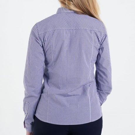 Hazy Blue Women's Cotton Long Sleeve Check Shirt - Carrie - Just £12.99! Shop now at Warwickshire Clothing.