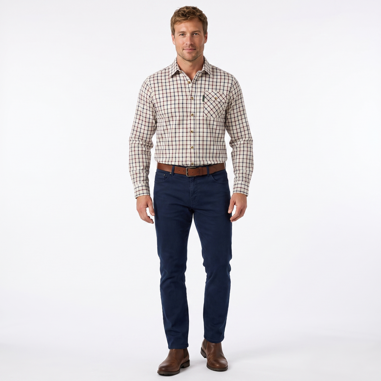 Country Classics Mens Long Sleeve Check Shirt - Ascot