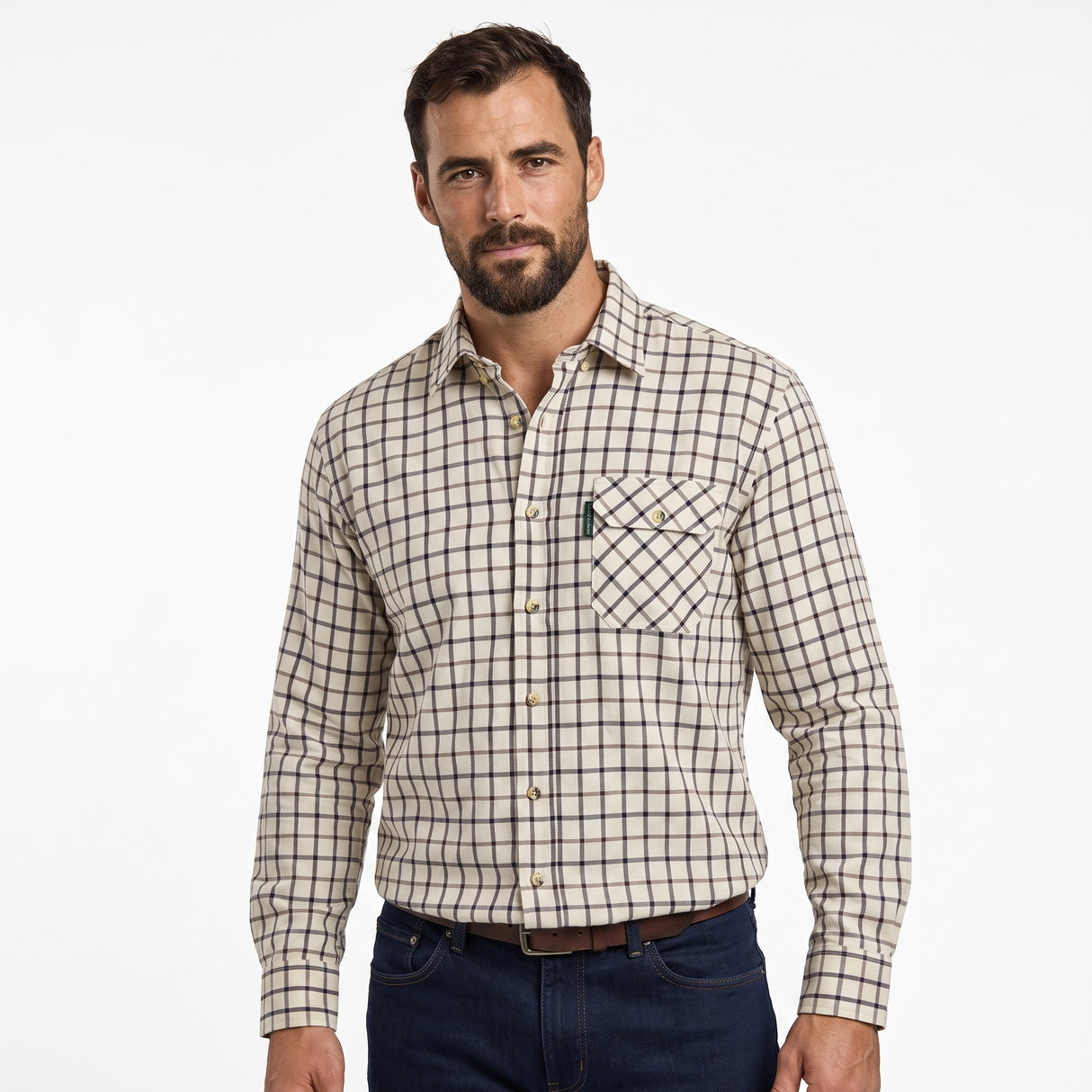 Country Classics Mens Long Sleeve Check Shirt - Warwick Brown