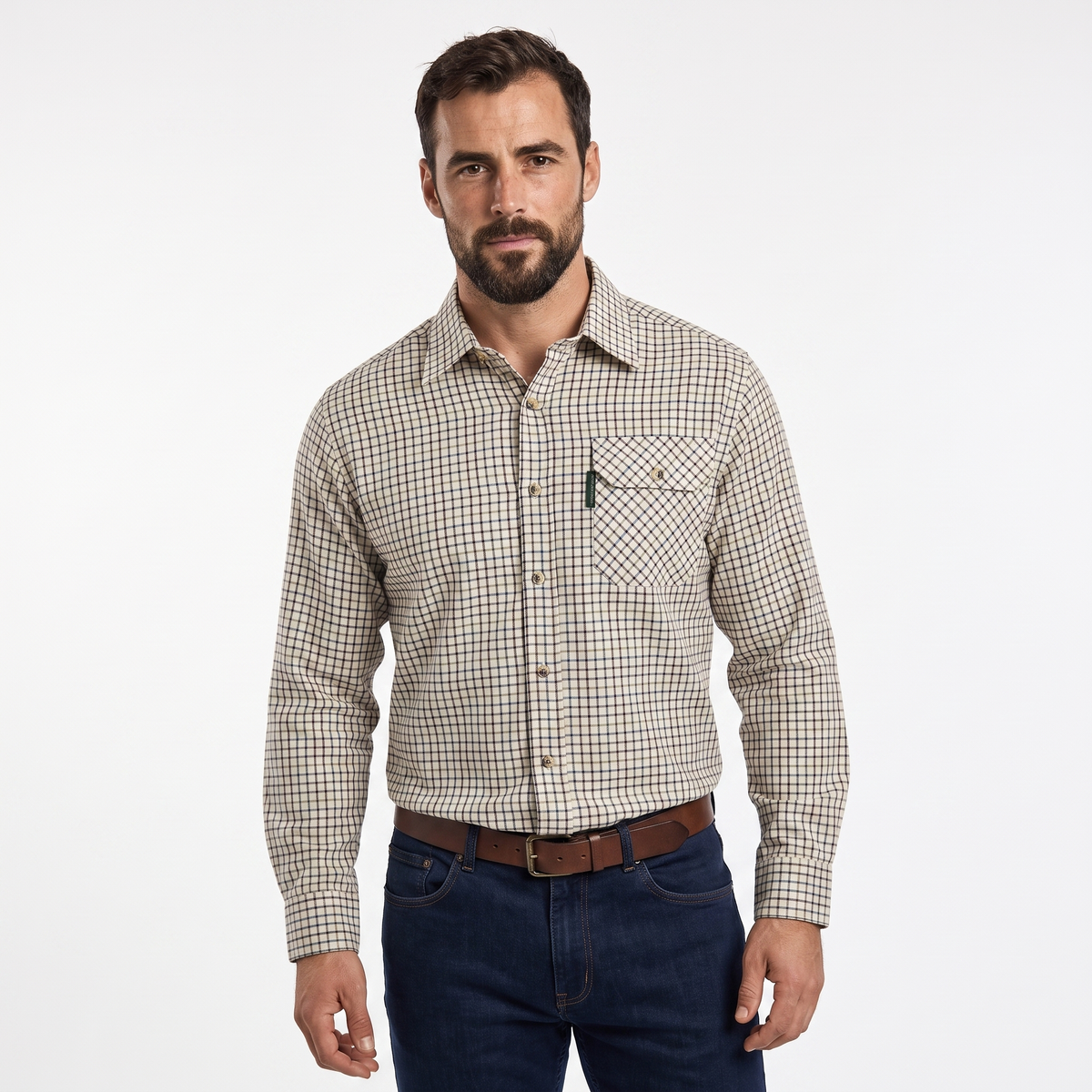 Country Classics Mens Long Sleeve Shirt - Ragley Wine