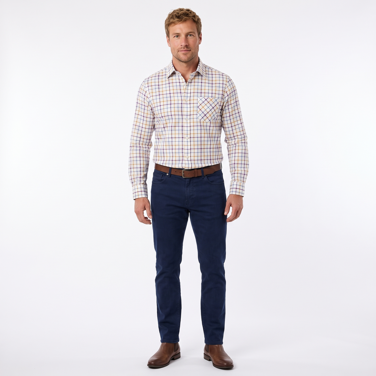 Country Classics Mens Long Sleeve Pure Cotton Shirt