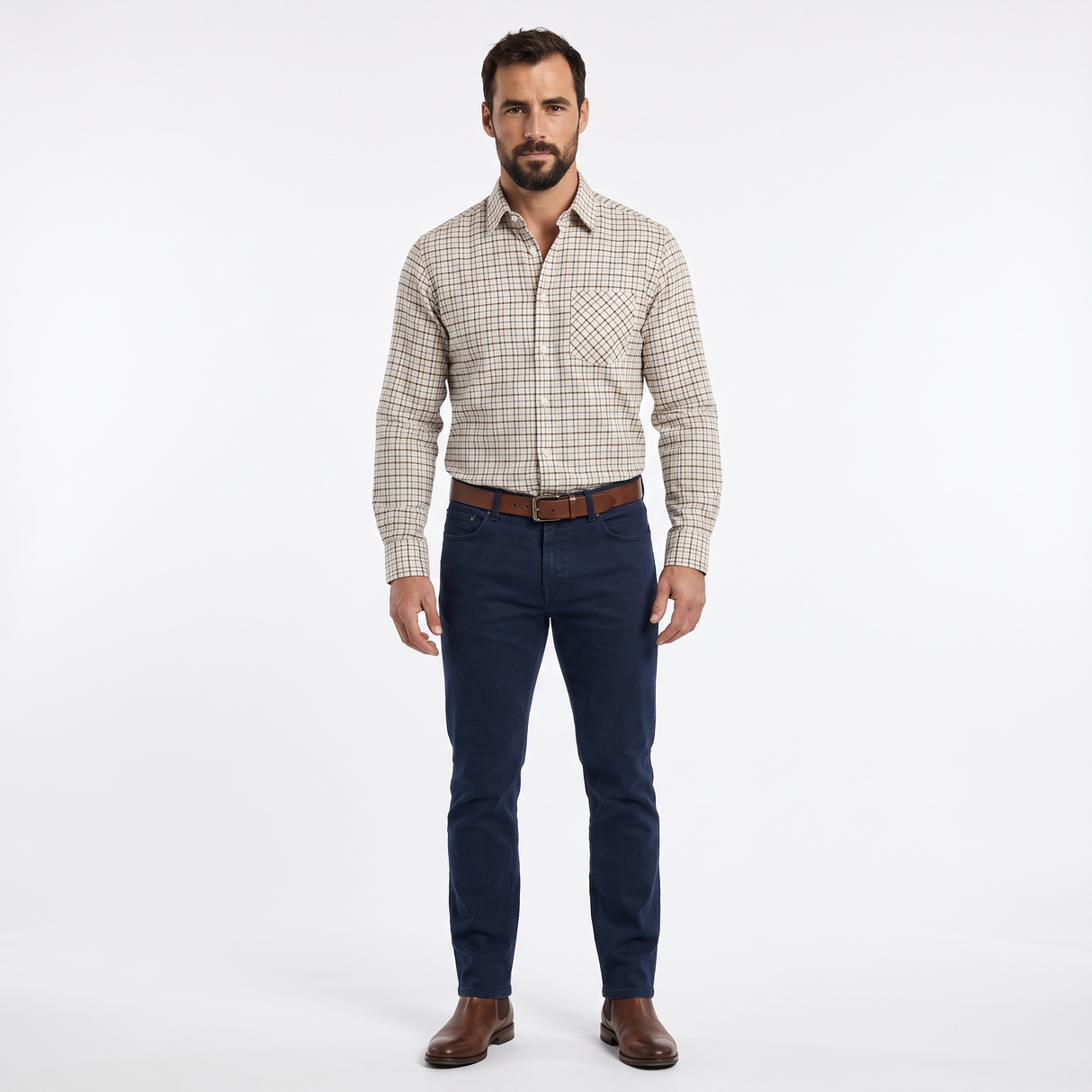 Country Classics Mens Long Sleeve Pure Cotton Shirt