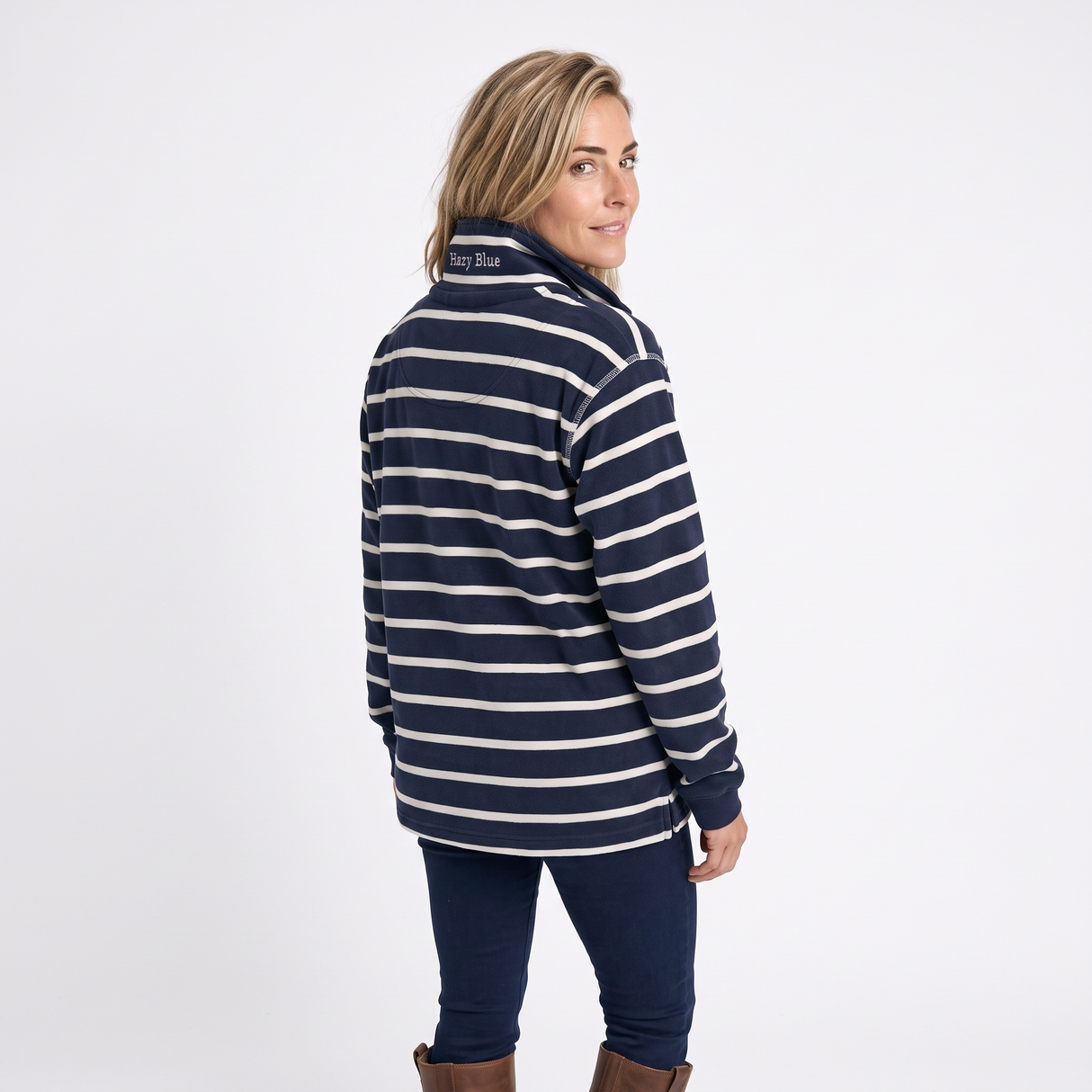 Hazy Blue Womens Pullover Sweatshirts - Jess II