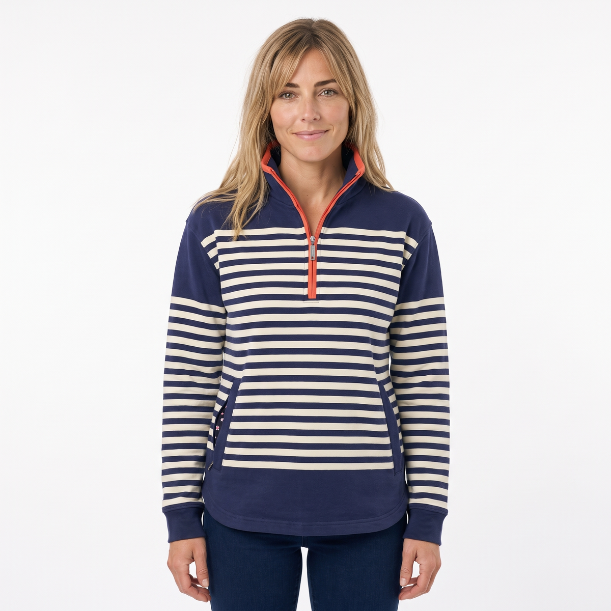 Hazy Blue Womens Pullover Sweatshirts - Grace