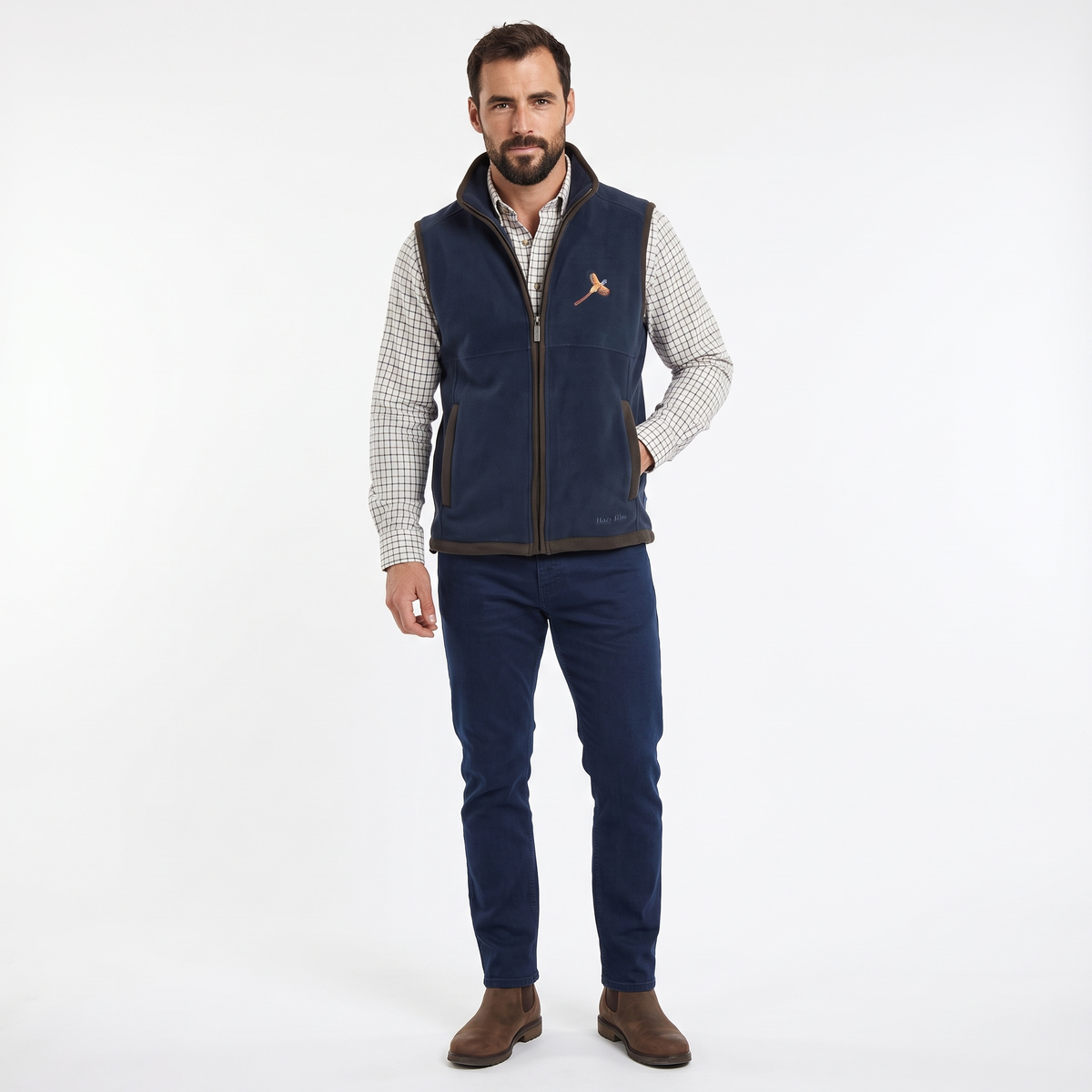 Hazy Blue Mens Newton Bodywarmer Gilet Vest Waistcoat