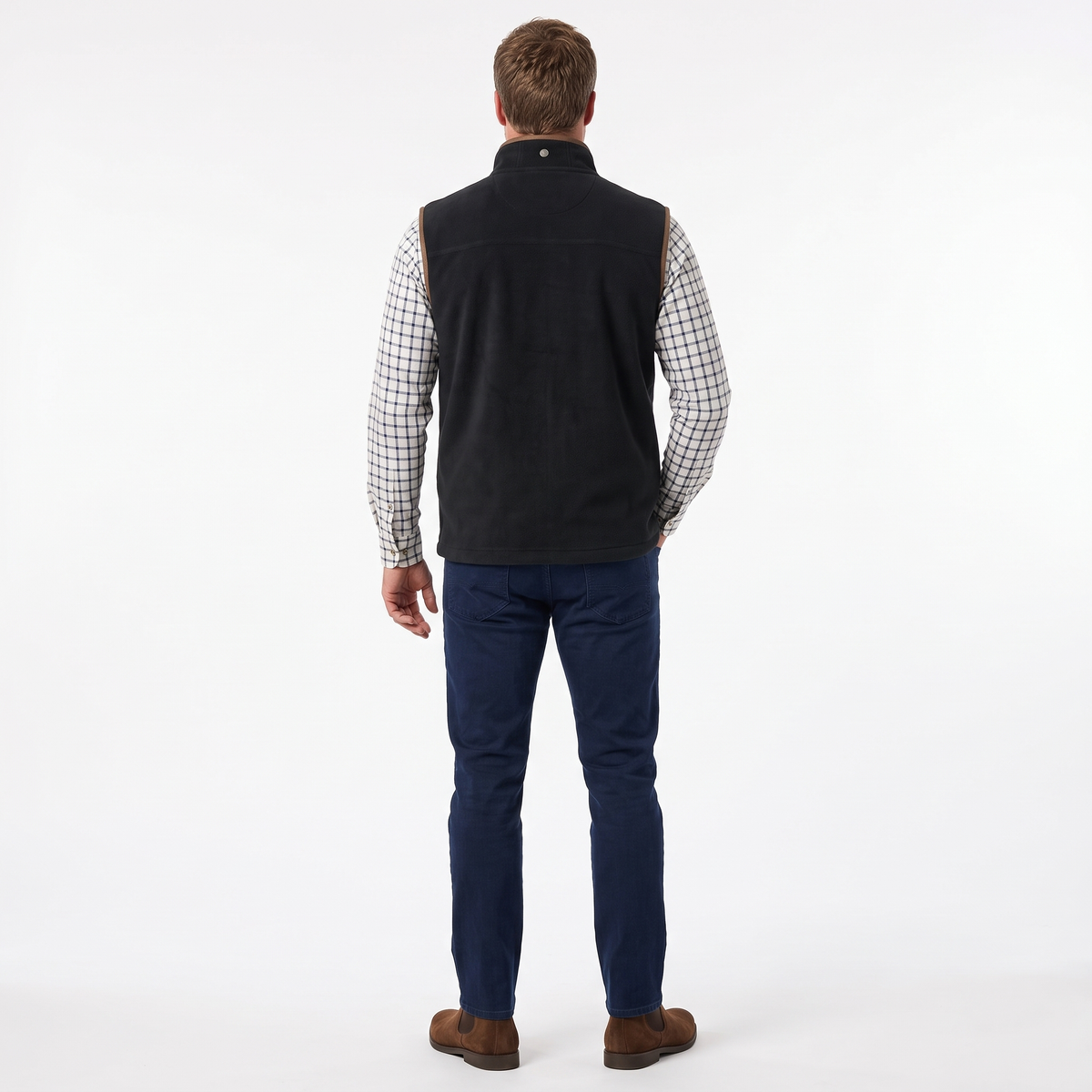 Hazy Blue Mens Fleece Waistcoat Gilet Bodywarmer - Bentley