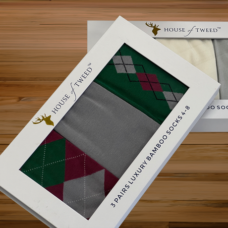 House of Tweed Luxury Womens Bamboo Socks | 3 Pairs - Just £14.99! Shop now at Warwickshire Clothing.