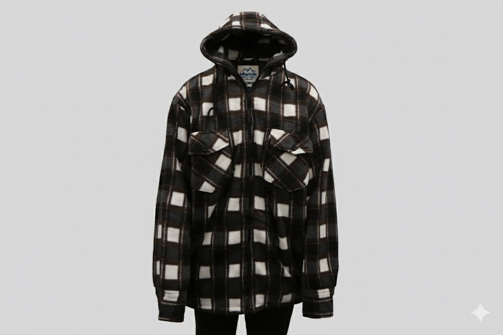 Hazy Blue Logan Fleece Lined Lumberjack Shirt Jacket