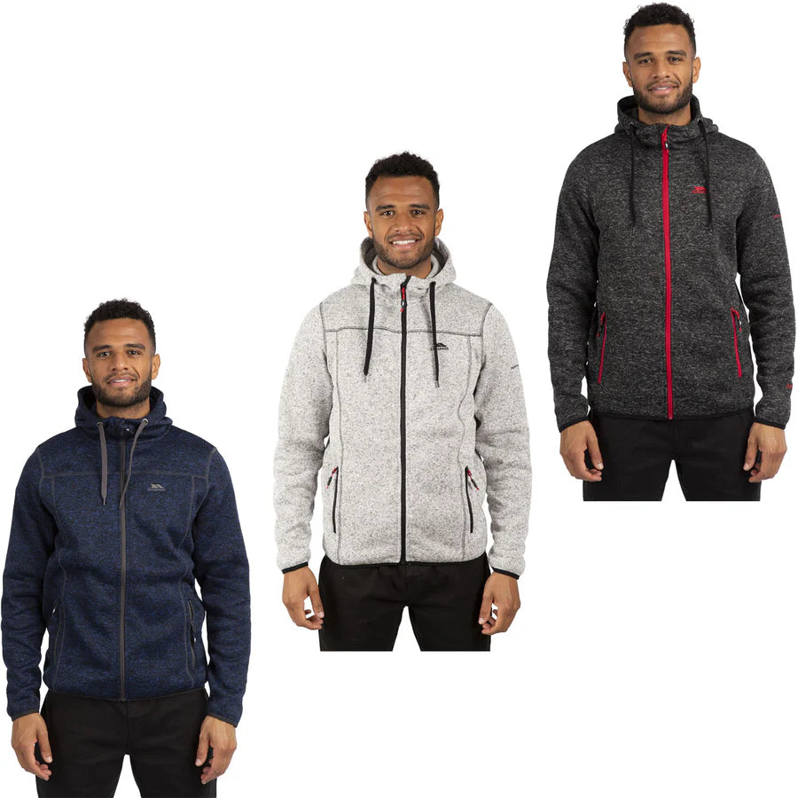 Trespass Mens Odeno B Hooded Full Zip Fleece Jacket - Just £34.99! Shop now at Warwickshire Clothing.