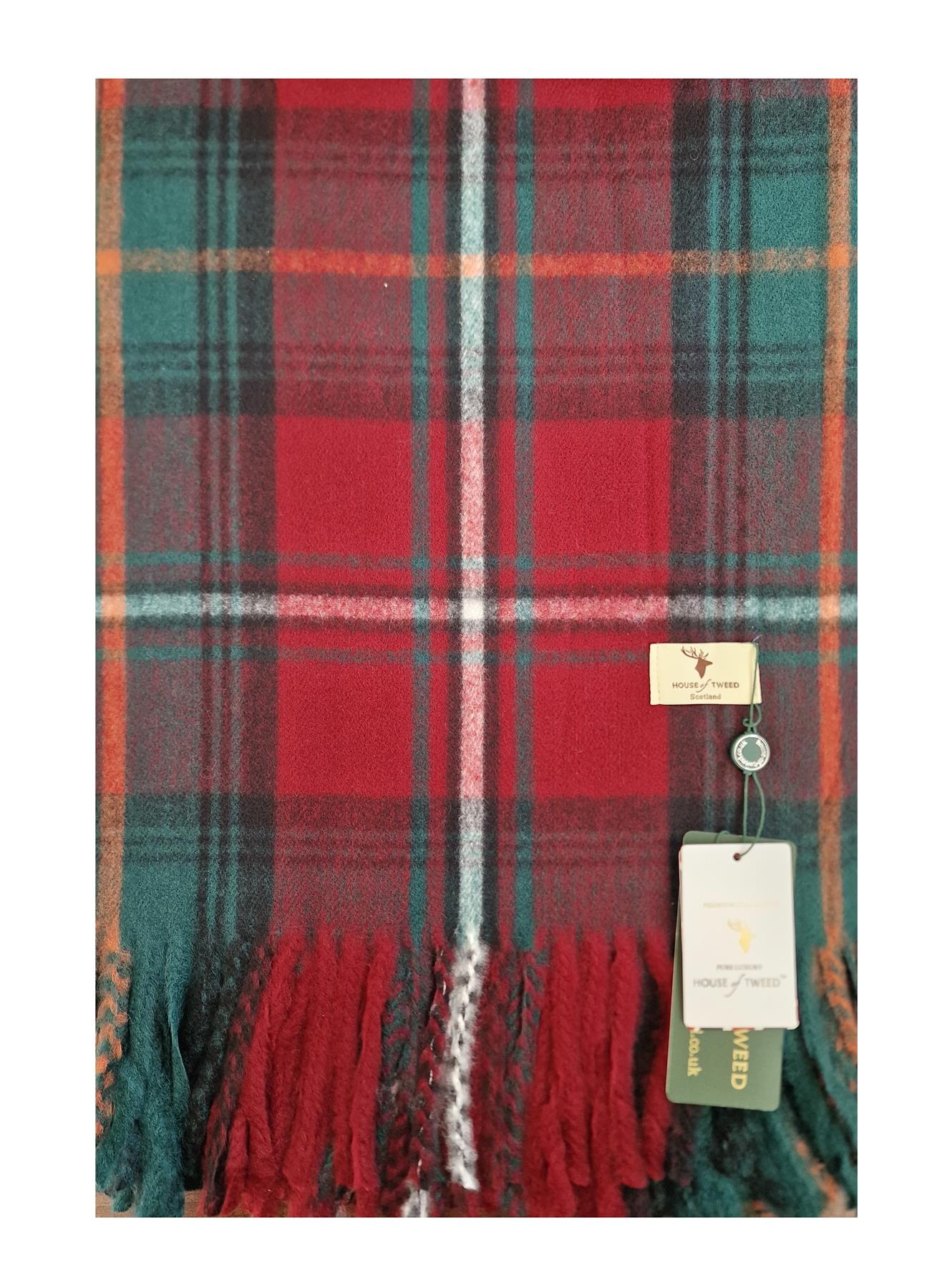 House Of Tweed Scarf Neck Wrap Super Soft Tartan Check Scotland - Just £16.99! Shop now at Warwickshire Clothing.