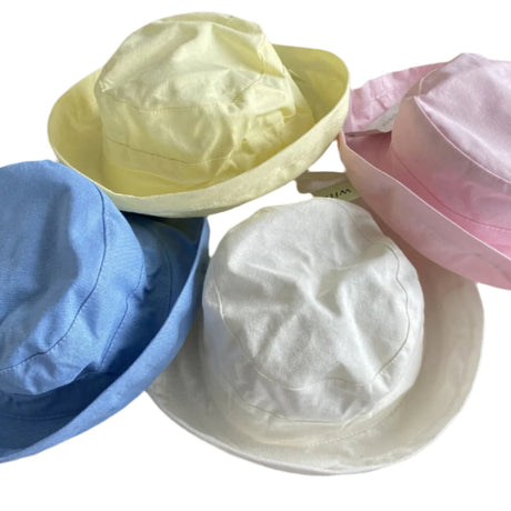 Womens Linen Sun Hat With Turn-up Brim - Just £12.99! Shop now at Warwickshire Clothing.