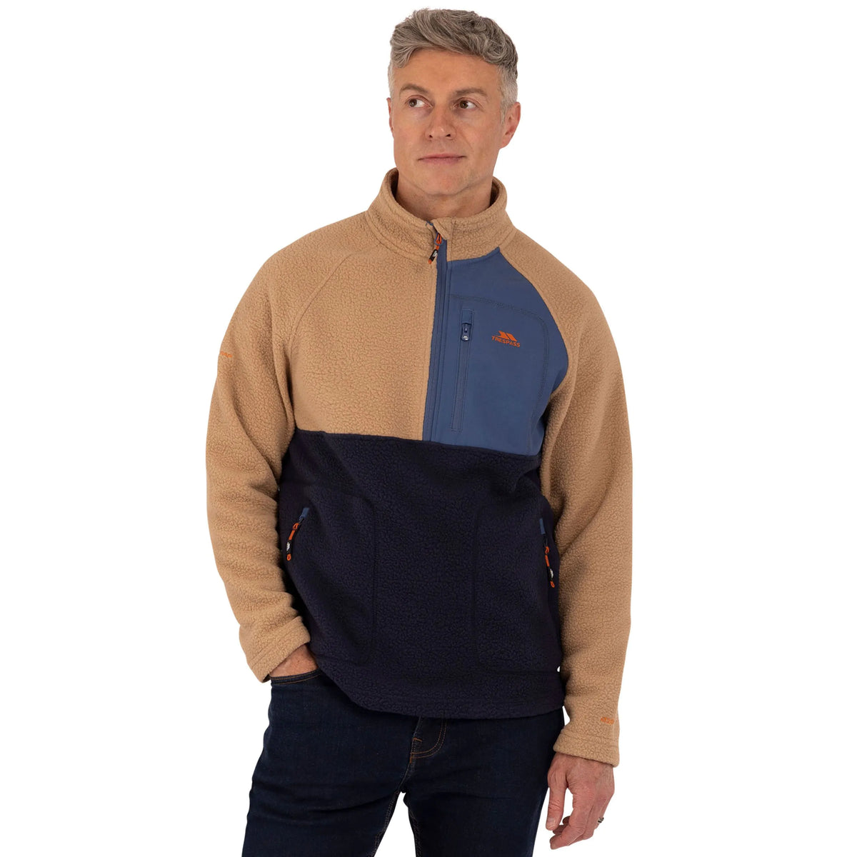 Trespass Mens Half Zip Fleece North