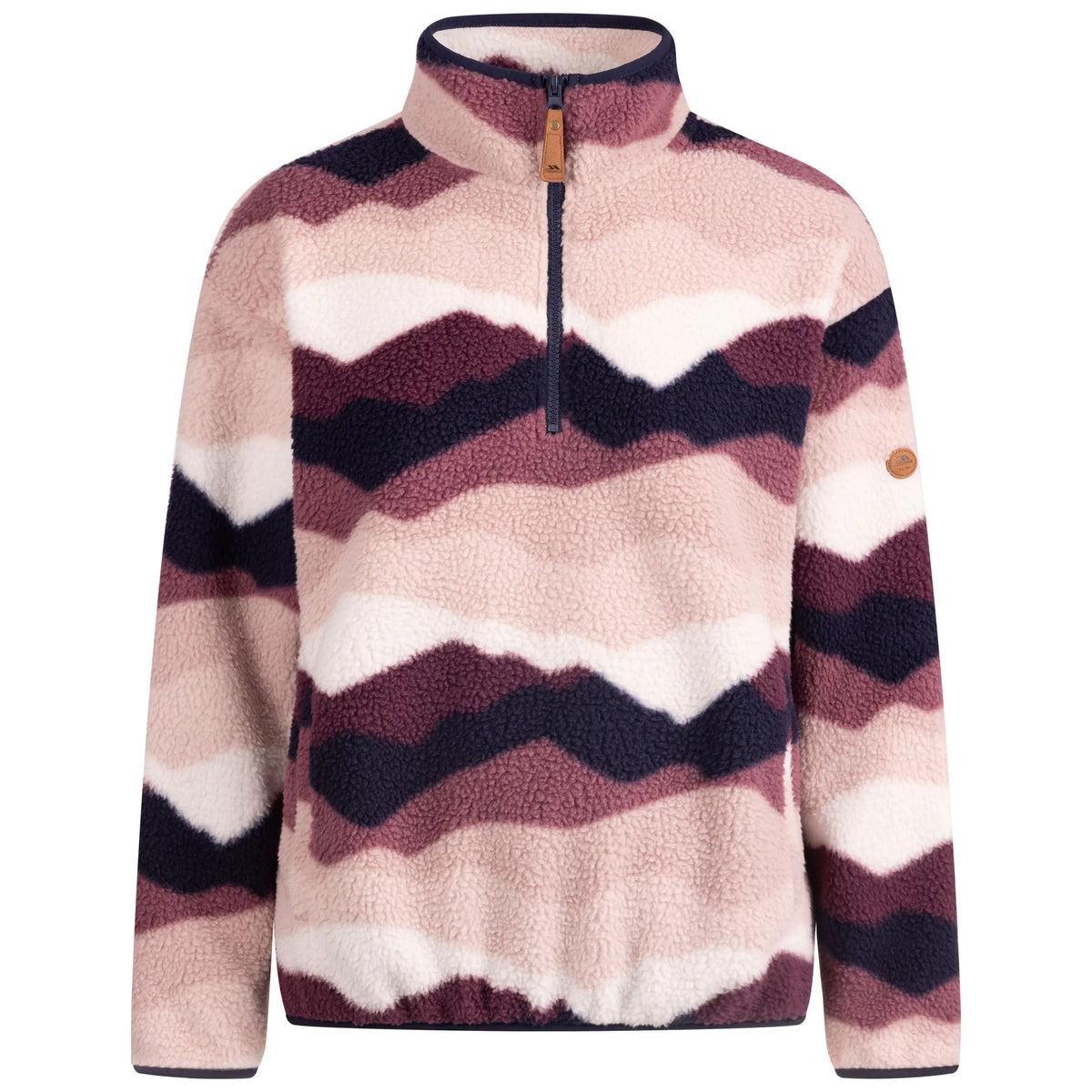 Trespass Womens 1/2 Zip Sherpa Fleece Ovie
