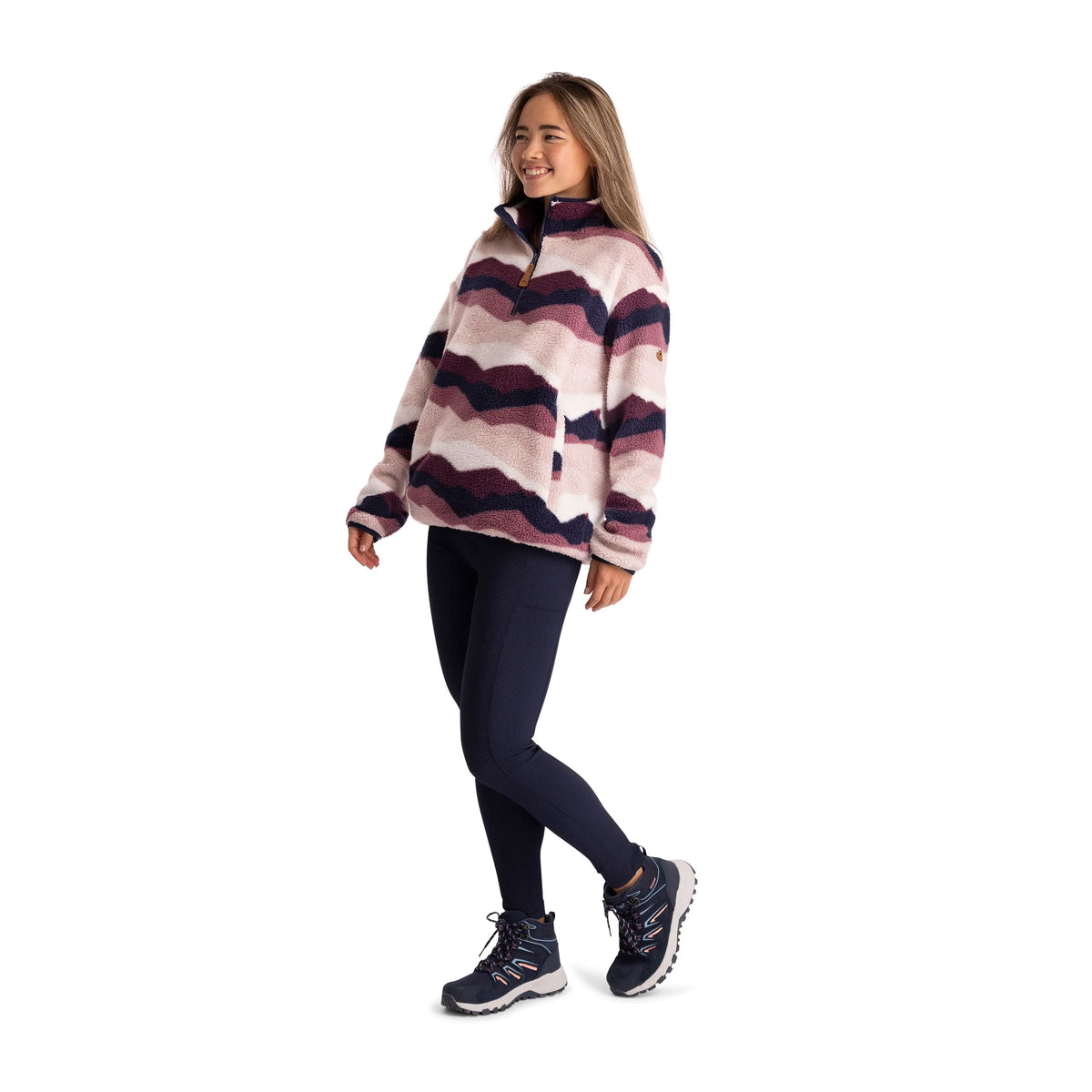 Trespass Womens 1/2 Zip Sherpa Fleece Ovie