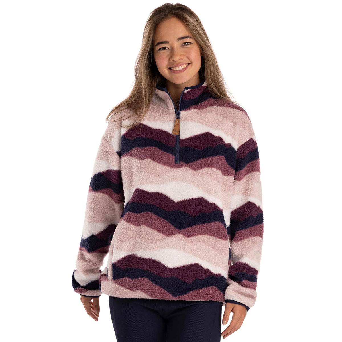 Trespass Womens 1/2 Zip Sherpa Fleece Ovie