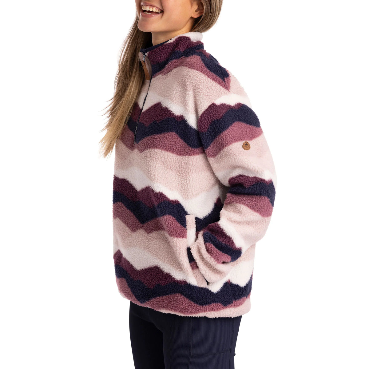 Trespass Womens 1/2 Zip Sherpa Fleece Ovie