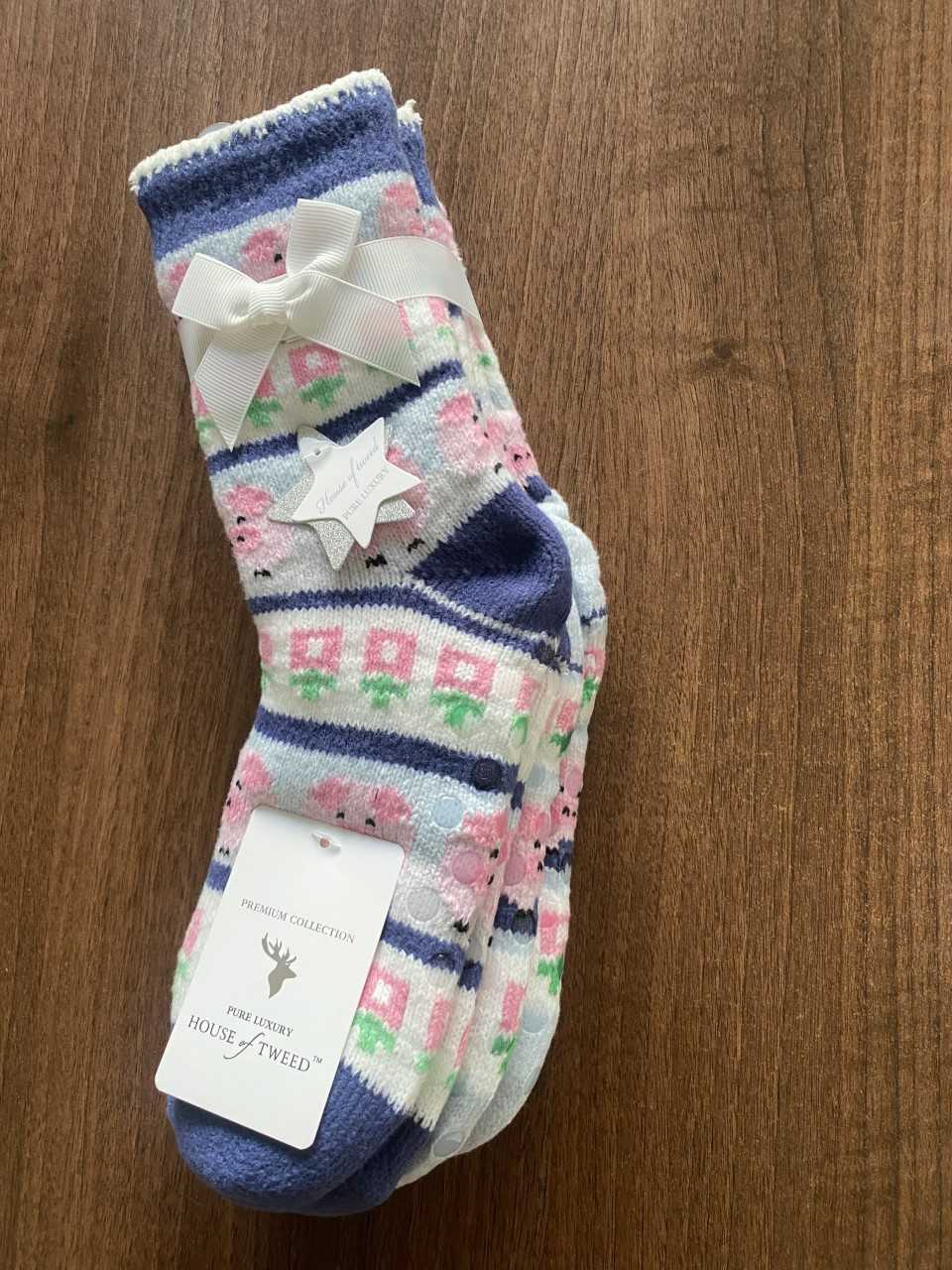 House of Tweed Ladies Fluffy Cosy Socks (Dottie) - 2 Pack One Size (Copy) - Just £12.99! Shop now at Warwickshire Clothing.