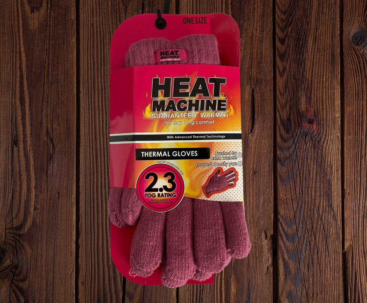 Heat Machine Ladies Thermal Insulated Gloves Code 2643 - One Size - Just £7.99! Shop now at Warwickshire Clothing.