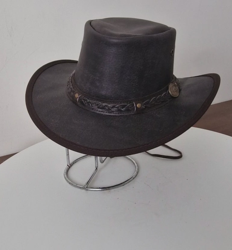 Hazy Blue Crushable Darwin Australian Style Hat