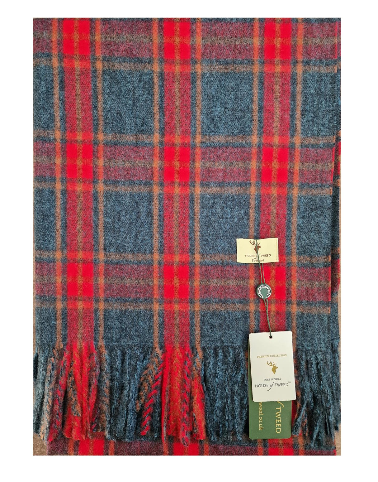 House Of Tweed Scarf Neck Wrap Super Soft Tartan Check Scotland - Just £16.99! Shop now at Warwickshire Clothing.