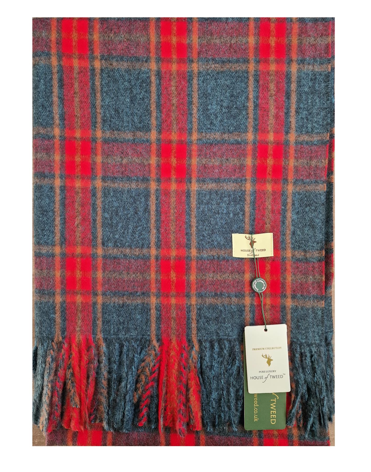 House Of Tweed Scarf Neck Wrap Super Soft Tartan Check Scotland - Just £16.99! Shop now at Warwickshire Clothing.